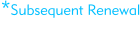 subsequent renewal- 120 euros per annum